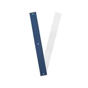 Leder Elégantes bleu roi/blanc