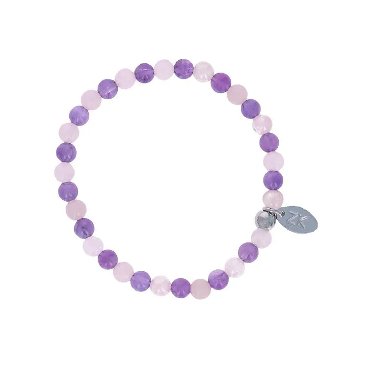 Armband Amethyst & Rosenquarz 