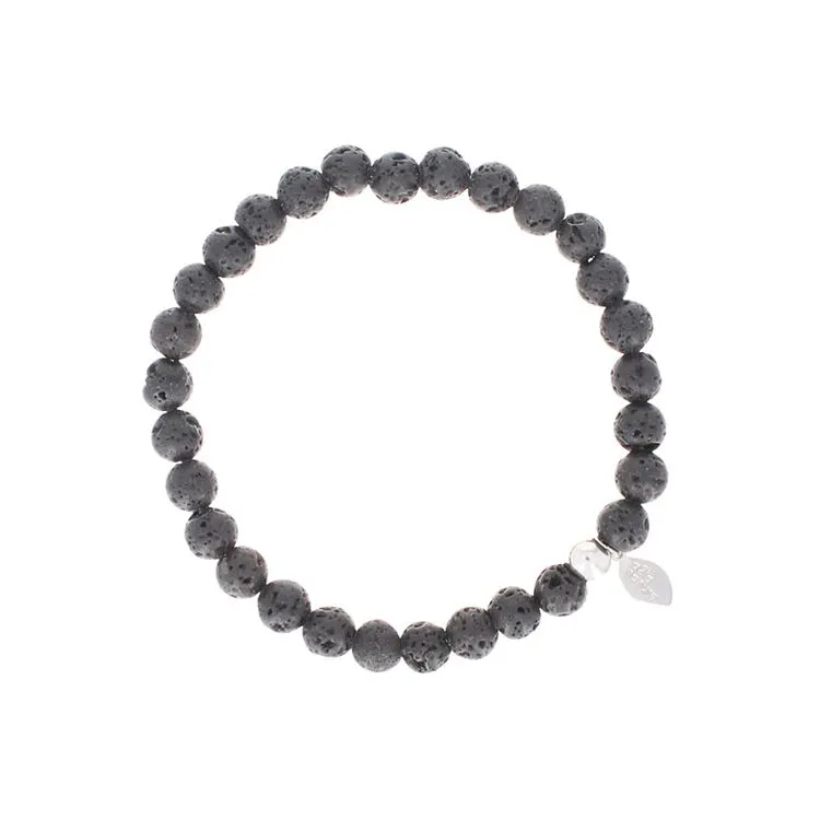 Lavastein-Armband | 6 mm