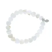 Perlmutt-Herz-Armband