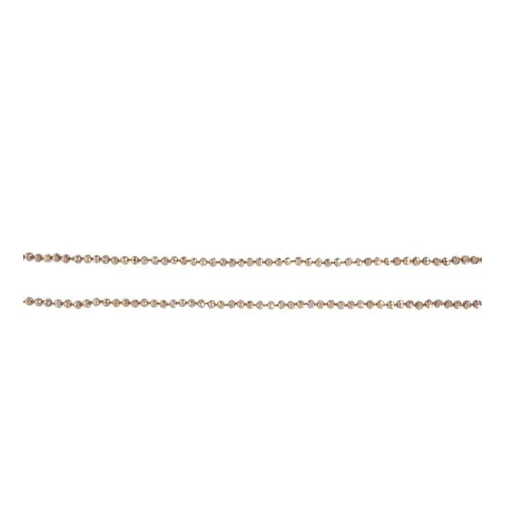 Halskette mit braunen Glasperlen, 1 Meter lang