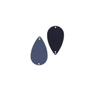 Leder Elégante für Ohrringe noir/gris