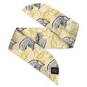 Satin Armband feuillage noir/jaune