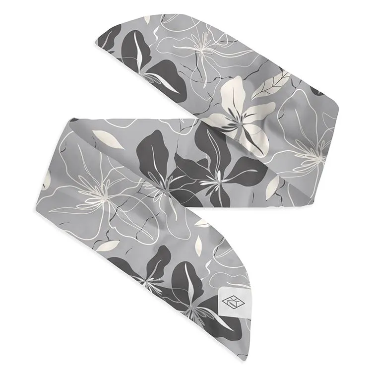 Satin Armband pour montres gris fleuri
