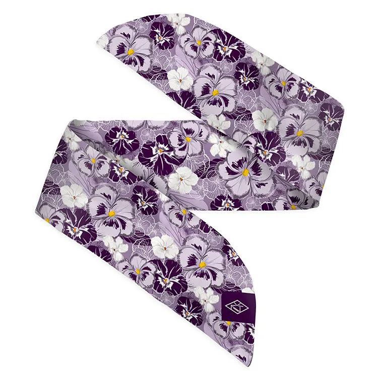 Armband de montre satin violet fleuri