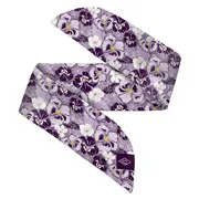 Armband de montre satin violet fleuri