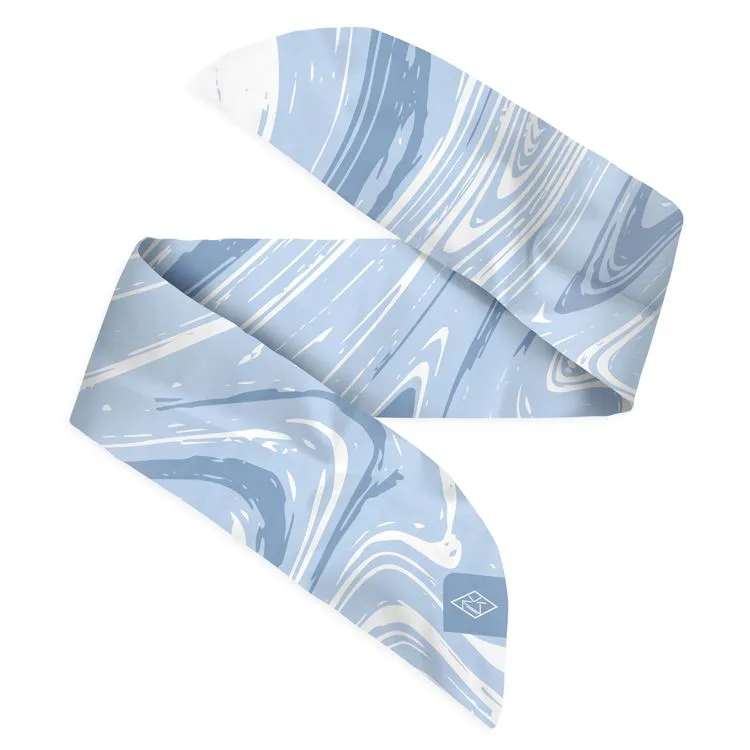 Satin Armaband bleu clair vagues