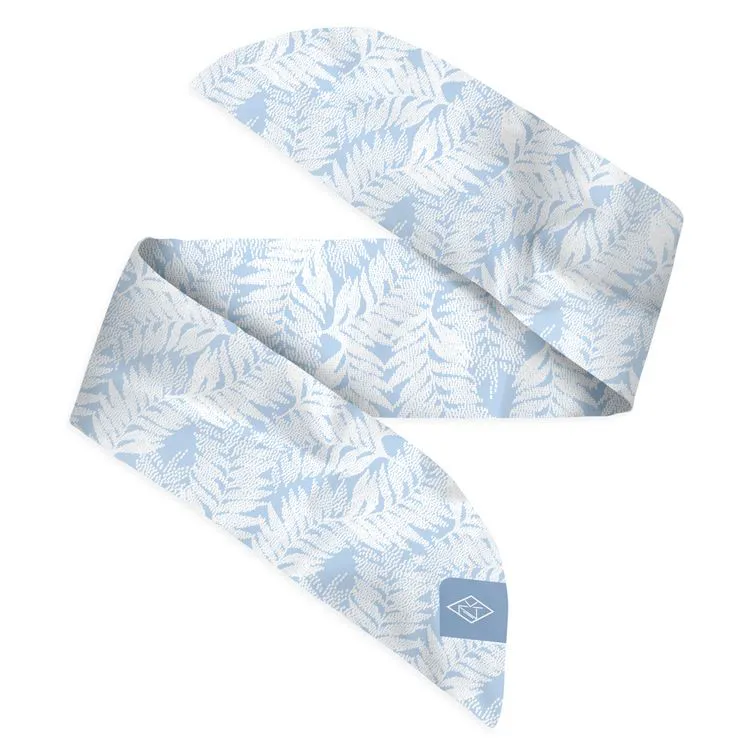 Satin Armband bleu clair feuillage