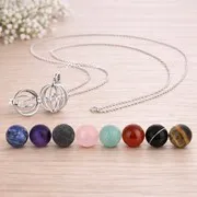 Schmuckset (Käfiganhänger, Kette 70 cm, eine Natur