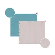 Set pages imprimées 'Teal & Galet' (10p)