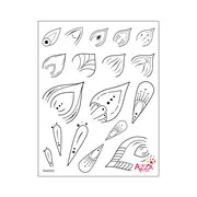 Tampons diamant 'Symboles artistiques'