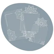 Cadres transparents 'Symboles artistiques' (3pcs)