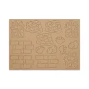 Figurines silhouette 'Texture minérale' (Carton)