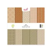 Bloc de papiers 'Boho' (30x30) (10f)