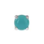 Schraubknopf perle turquoise