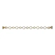 Armband magnétique fins anneaux doré 18 K