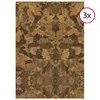 Feuilles adhésive matière 'Liège patchwork'(3pcs)