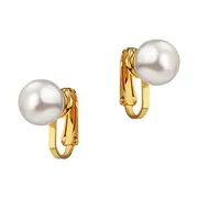 Ohrringe clips HORTENSE BLANC