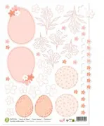 Saynètes prédécoupées 'Lapins de Pâques' (diecut)