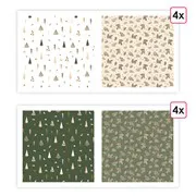 Papiers imprimés 'Magie en famille' (8f)