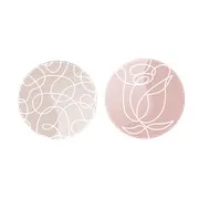 Perles de résine imprimées 'Poésie lyrique''