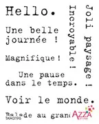 Tampons rubis mots 'Caractères'