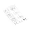 Planche de stickers pour bougies 6pcs